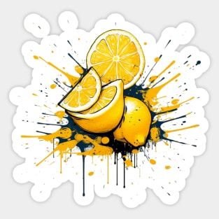 Juicy Lemon Fruit Summer Sticker